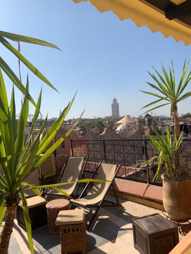Balcon ou terrasse dans l'établissement Riad Ghali Hotel & SPA