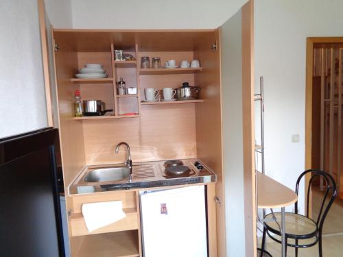 Kuchyň nebo kuchyňský kout v ubytování Residenz Peckmann