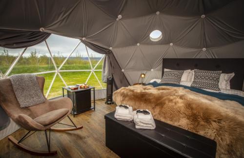 Posezení v ubytování Reykjavik Domes