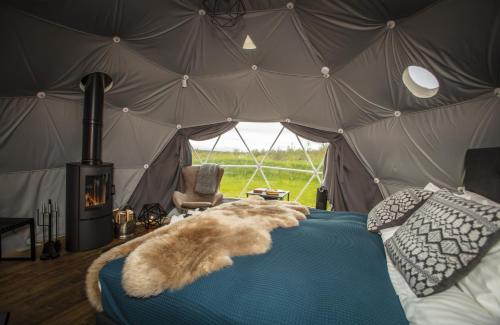 Postel nebo postele na pokoji v ubytování Reykjavik Domes