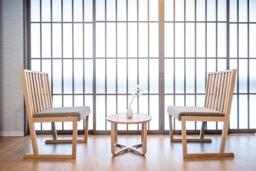 Posezení v ubytování 谷町君Hotel Crush On 京都四条烏丸