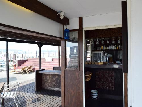 a bar on the side of a building at Osaka Hokko Marina HULL in Osaka