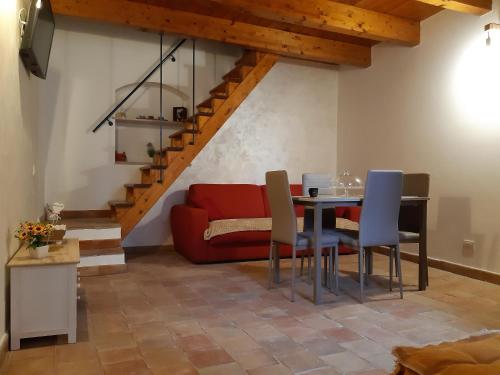 Posezení v ubytování La casetta nel claustro