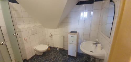 Koupelna v ubytování Pod Vinicí