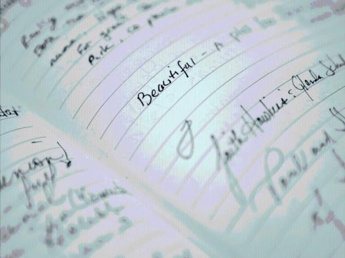 a close up of a sheet of paper with music at Showers Inn in Bloomington