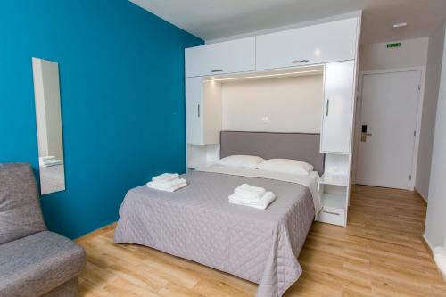 Letto o letti in una camera di Athens Raise Acropolis Project