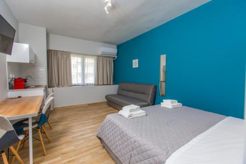 Letto o letti in una camera di Athens Raise Acropolis Project