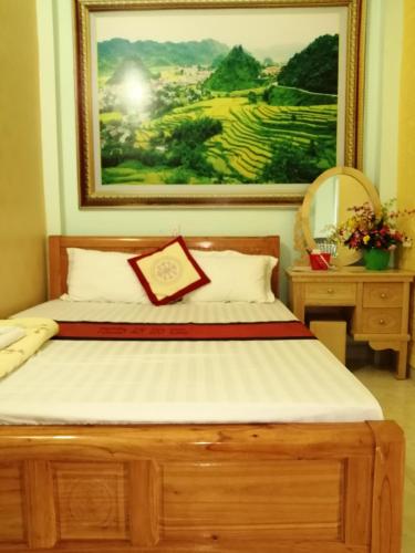 Katil atau katil-katil dalam bilik di Hotel Thien An