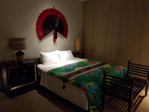 Llit o llits en una habitació de Villa 135, Sanctuary Ho Tram