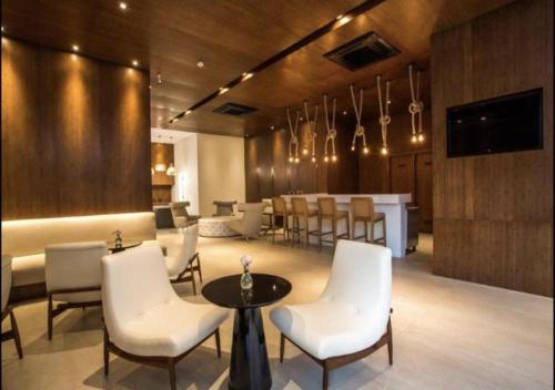 Lounge atau bar di Apart Estanconfor Santos
