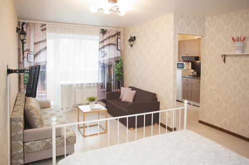 Гостиная зона в Апартаменты Второй Дом Екатеринбург