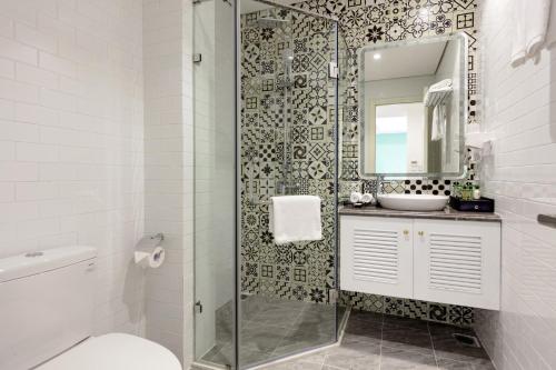 Phòng tắm tại Minasi HanoiOi Hotel