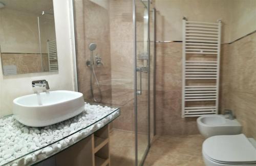 Koupelna v ubytování Casa Orrù