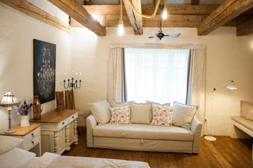Χώρος καθιστικού στο Pajta Apartman és Vendégház