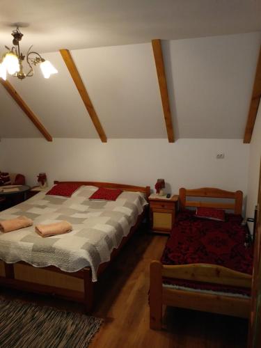 Postel nebo postele na pokoji v ubytování Noclegi Przy Szlaku Agroturystyka