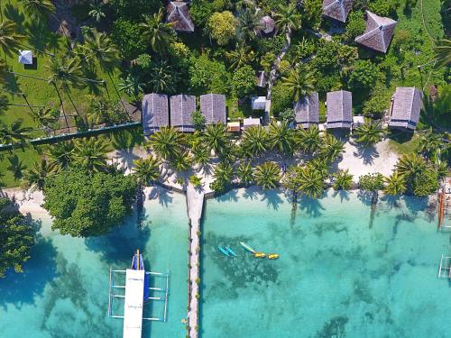 Een luchtfoto van Hof Gorei Beach Resort Davao