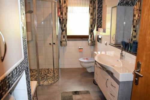 Koupelna v ubytování Ferienwohnung Strasser