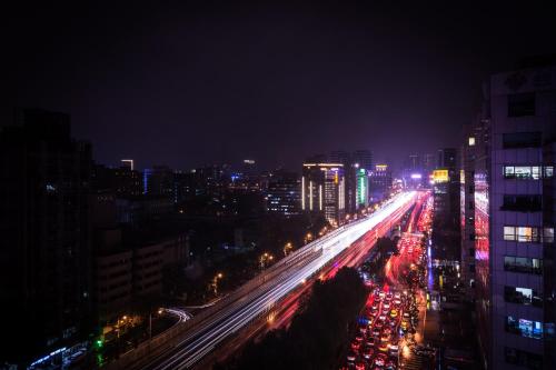 ホテルから撮影された、または一般的な台北市の景色