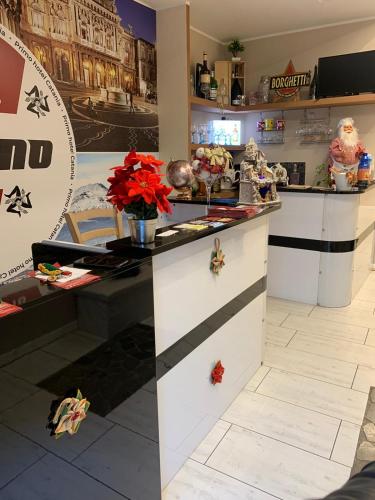 Primo Hotelにあるキッチンまたは簡易キッチン