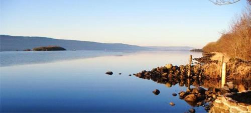 a view of a large body of water at The Apartment at Mullans Bay in Kesh
