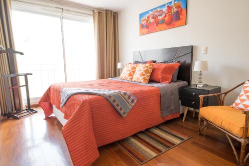 Cama o camas de una habitación en GLOBALSTAY - Cozy Apartment in the Heart of Miraflores Free parking