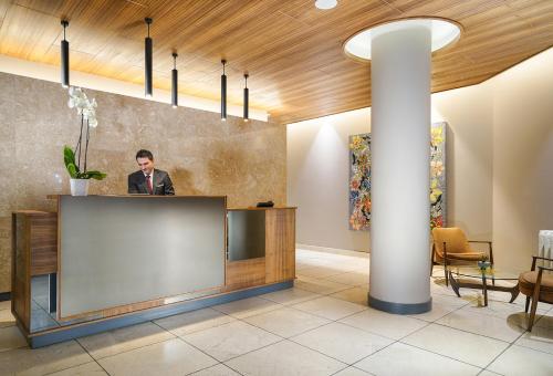Ο χώρος του λόμπι ή της ρεσεψιόν στο Hotel Tunali