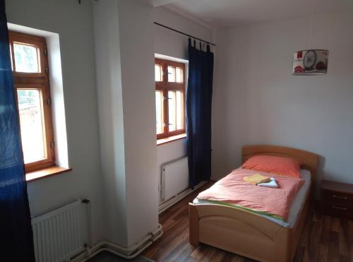 Postel nebo postele na pokoji v ubytování Penzion u Náhonu