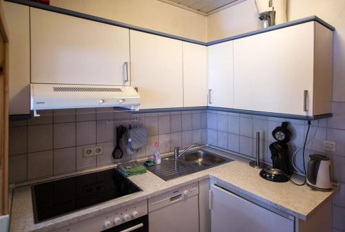 Η κουζίνα ή μικρή κουζίνα στο Ferienhof Block