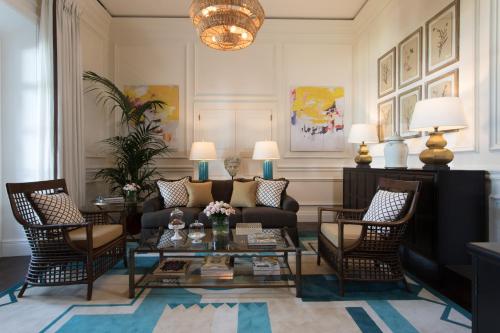 Гостиная зона в Rocco Forte Villa Igiea