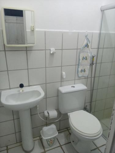 Vonios kambarys apgyvendinimo įstaigoje Casa Porto de Pedras_Patacho_Milagres