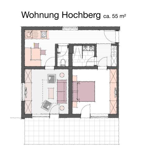 Apartments Bischofの見取り図または間取り図