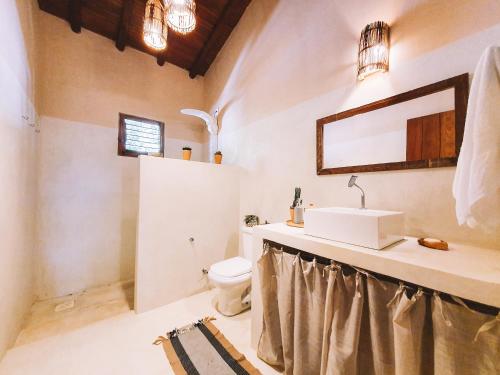 Phòng tắm tại Casa Primavera