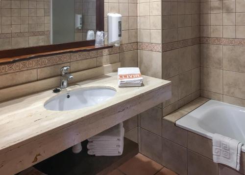 Kúpeľňa v ubytovaní Hotel Fonda Merce