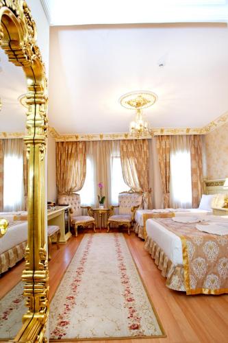 En eller flere senge i et værelse på White House Hotel Istanbul