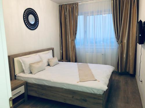 Cama o camas de una habitación en Apartament Denissia