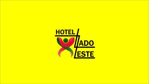 a logo for a hotel with a pink ribbon at Hotel Lado Leste in Sao Paulo