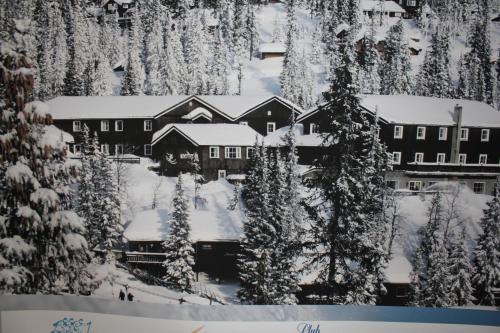 an aerial view of a lodge in the snow at Kvitfjell Alpinhytter Kvitfjellvegen 492 in Kvitfjell
