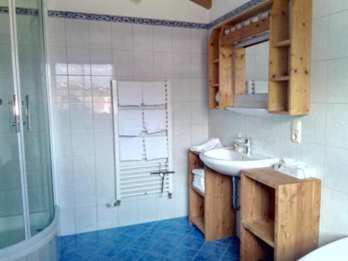 Kylpyhuone majoituspaikassa Ferienhaus Rauris