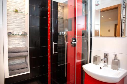 Et badeværelse på Apartament Bieszczadzkie Anioły