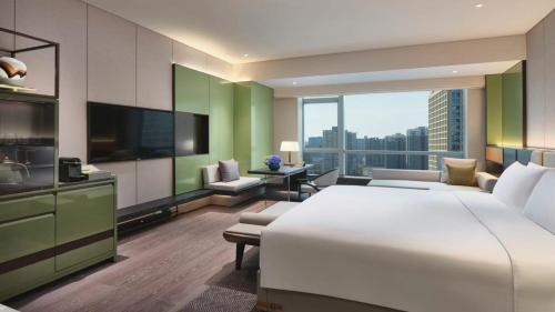 InterContinental Xi'an North by IHGにあるテレビまたはエンターテインメントセンター