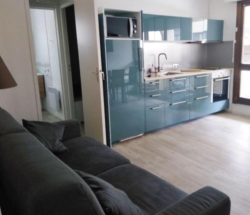 Nhà bếp/bếp nhỏ tại Réf 504, Seignosse océan, appartement proche de la plage et du centre, 4 personnes