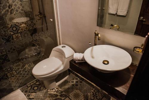 Koupelna v ubytování TIERRA SOÑADA HOTEL BOUTIQUE