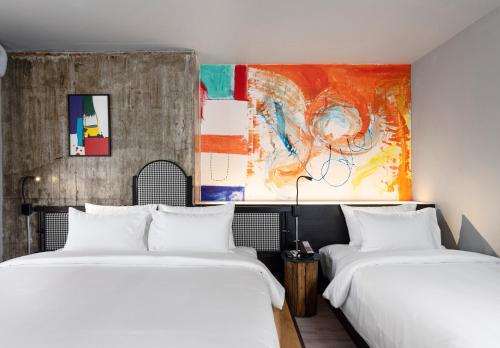 Katil atau katil-katil dalam bilik di MeStyle Museum Hotel