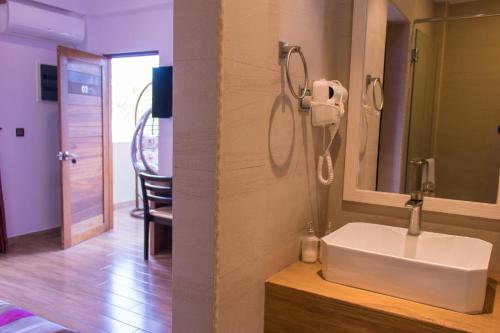 Koupelna v ubytování Rosy Villa Hotel