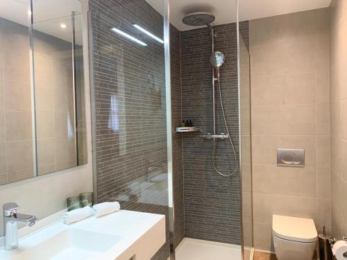 Bilik mandi di Boutique Hotel Can Pico - Adults Only