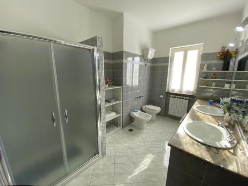 Koupelna v ubytování B&B Il Moai