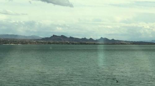 a large body of water with mountains in the background at Havasu Landing Resort and Casino in Havasu Lake