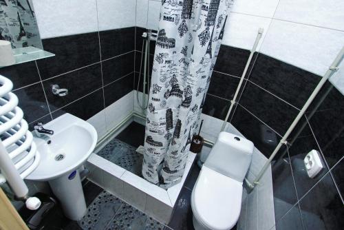 Kúpeľňa v ubytovaní Беркут