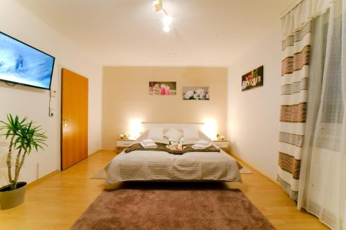 Postel nebo postele na pokoji v ubytování Casa Ananda
