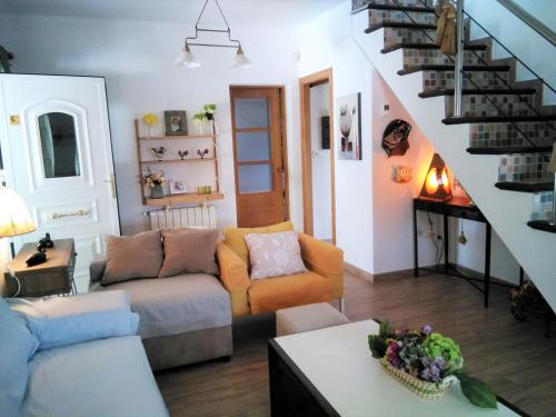 Χώρος καθιστικού στο Villa Albaredo